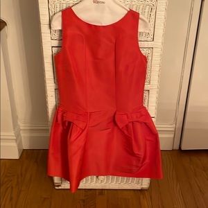 Red Valentino silk faille orange cocktail dress